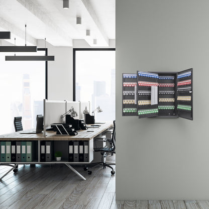 Adjustable Key Cabinet With Combination Lock