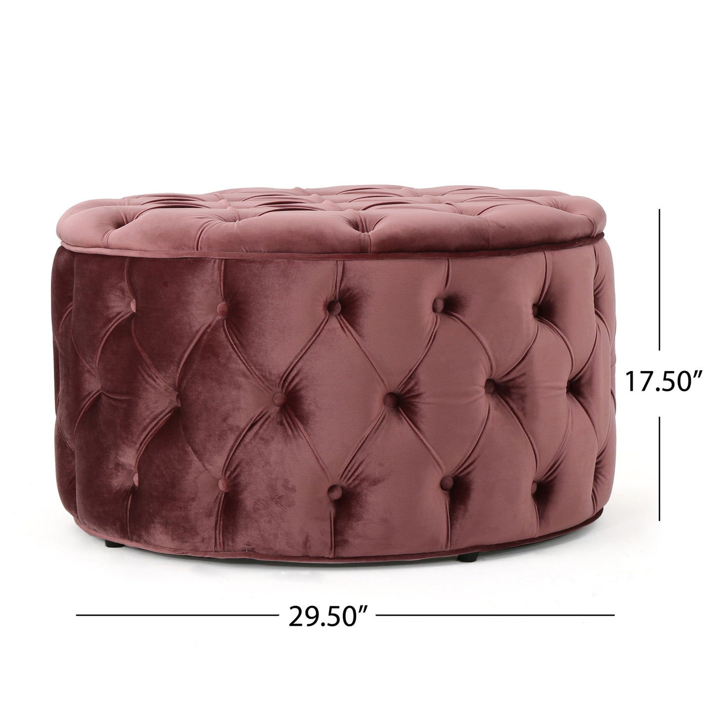 Modern Glam Ottoman Velvet