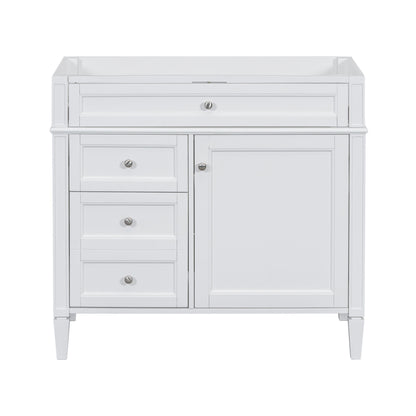 Bathroom Vanity With 2 Drawers And Tip-Out Drawer, Storage Cabinet