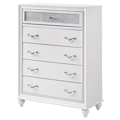 Randall - 5 Drawer Chest - White