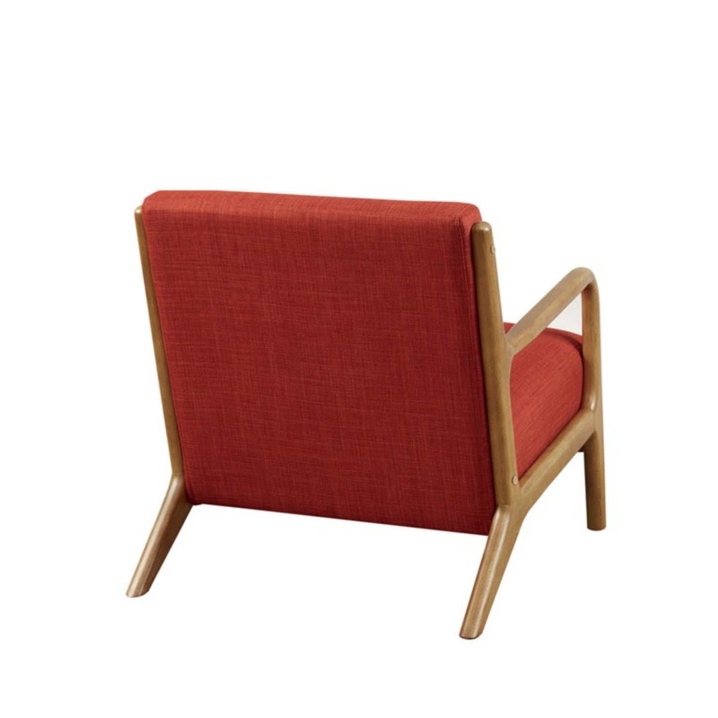 Mid-Century Style Lounge Chair With Upholstered Seat