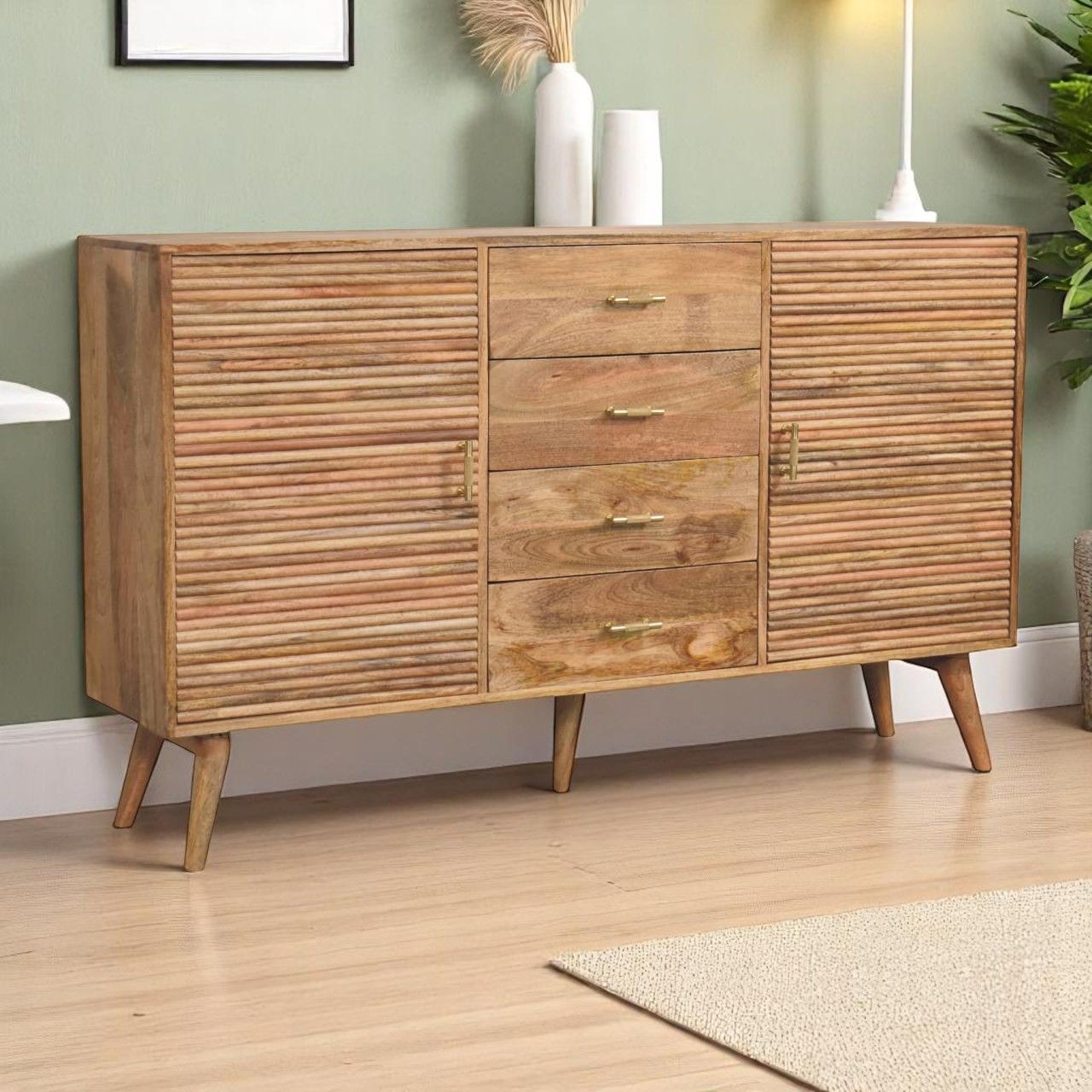 Soba - T Bar Large Nordic Chest - Oak