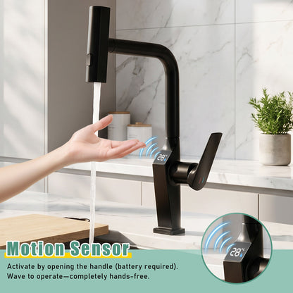 Touchless Kitchen Faucet With LED Display
