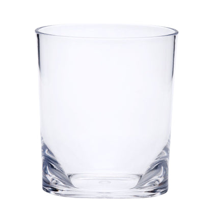 Halo - Leading Ware Oval Acrylic Glasses (Set of 4) Dof, Bpa Free, 12Oz Plastic Drinkware - Clear