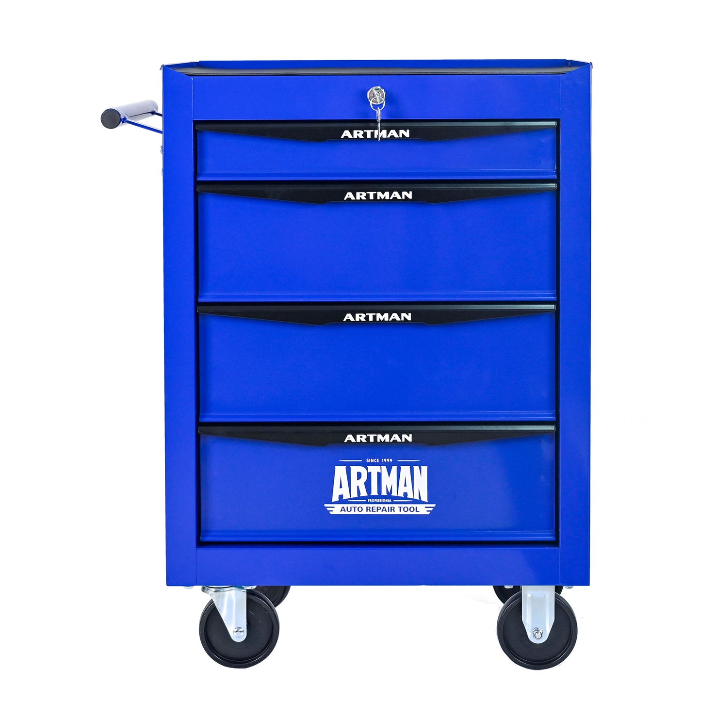 Rolling Metal Tool Chest With Drawers, Steel Storage Cabinet With Ball Bearing Slides