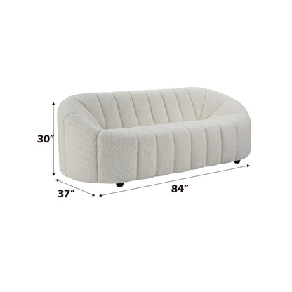 Osmash - Teddy Sherpa Sofa - White