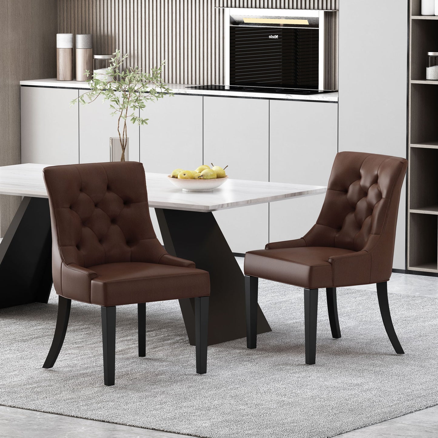 Cheney - Contemporary Dining Chair Tufted Upholstery (Set of 2)