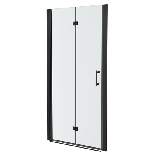 Fold Frameless Shower Door With Tempered Glass