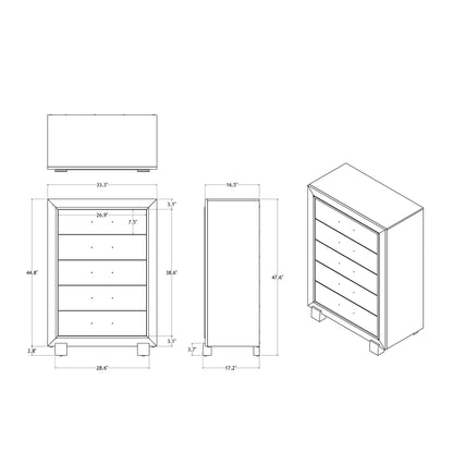 Skye - Marble Chest - White