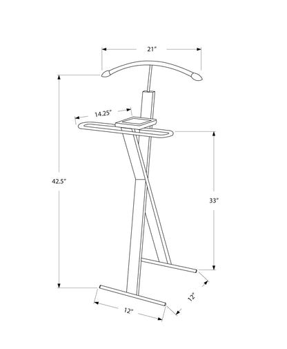 Bedroom Accent Organizer Suit Rack Bedroom - Espresso