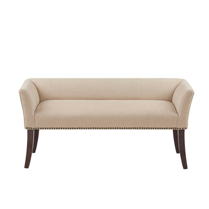 Elegant Design Bench Upholstery, Solid Wood Frame