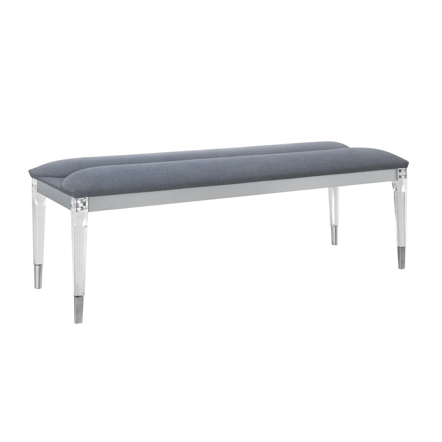 Laura - Bench And Soft Fabric Seating - Silver