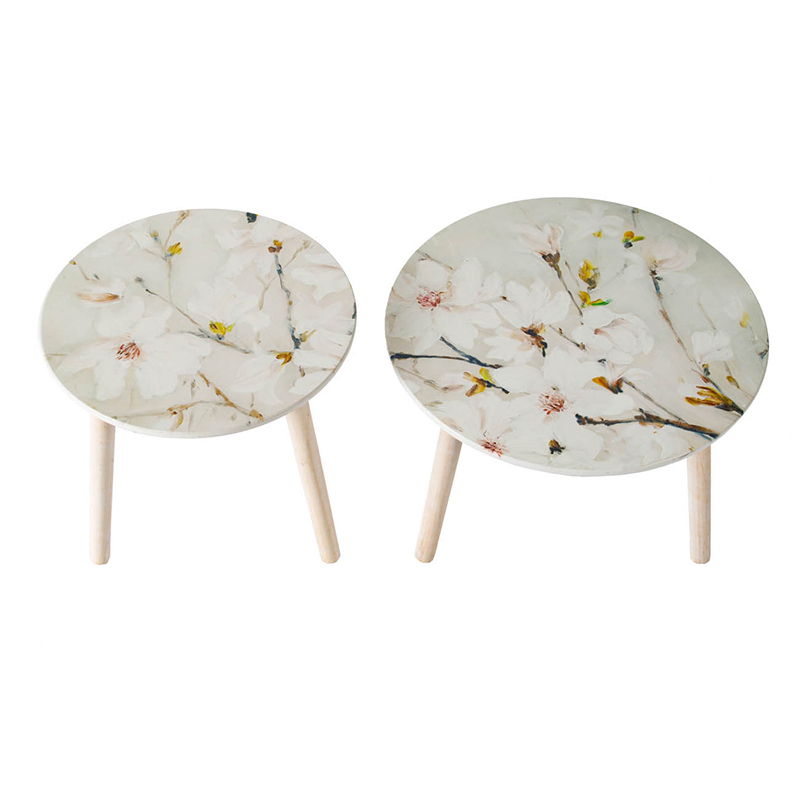 Nature-Inspired Side Tables (Set of 2)