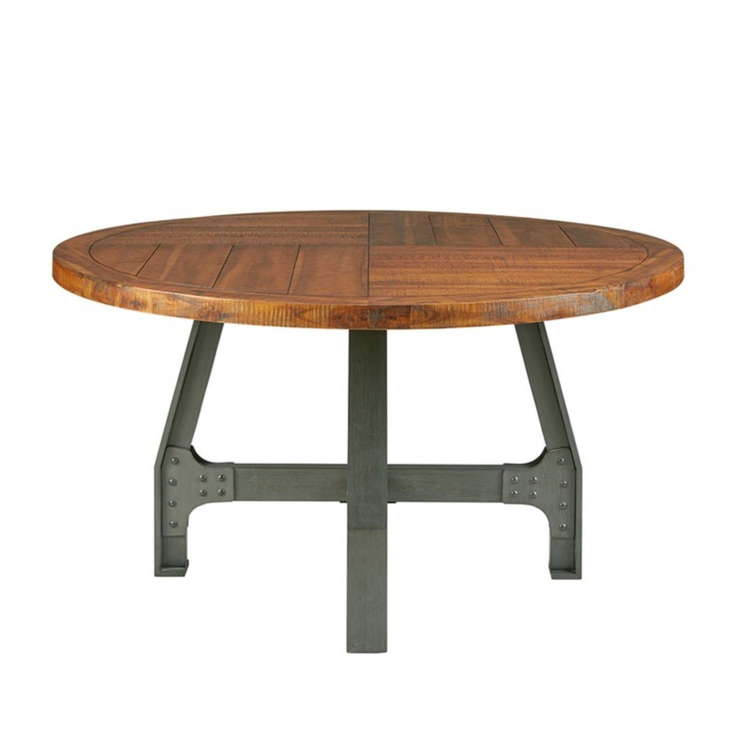 Lancaster - Round Dining / Gathering Table With Adjustable Height - Walnut
