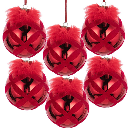 Christmas Ball Ornaments, Decorative Hanging Ball Tree Ornaments For Holiday Party Decorations