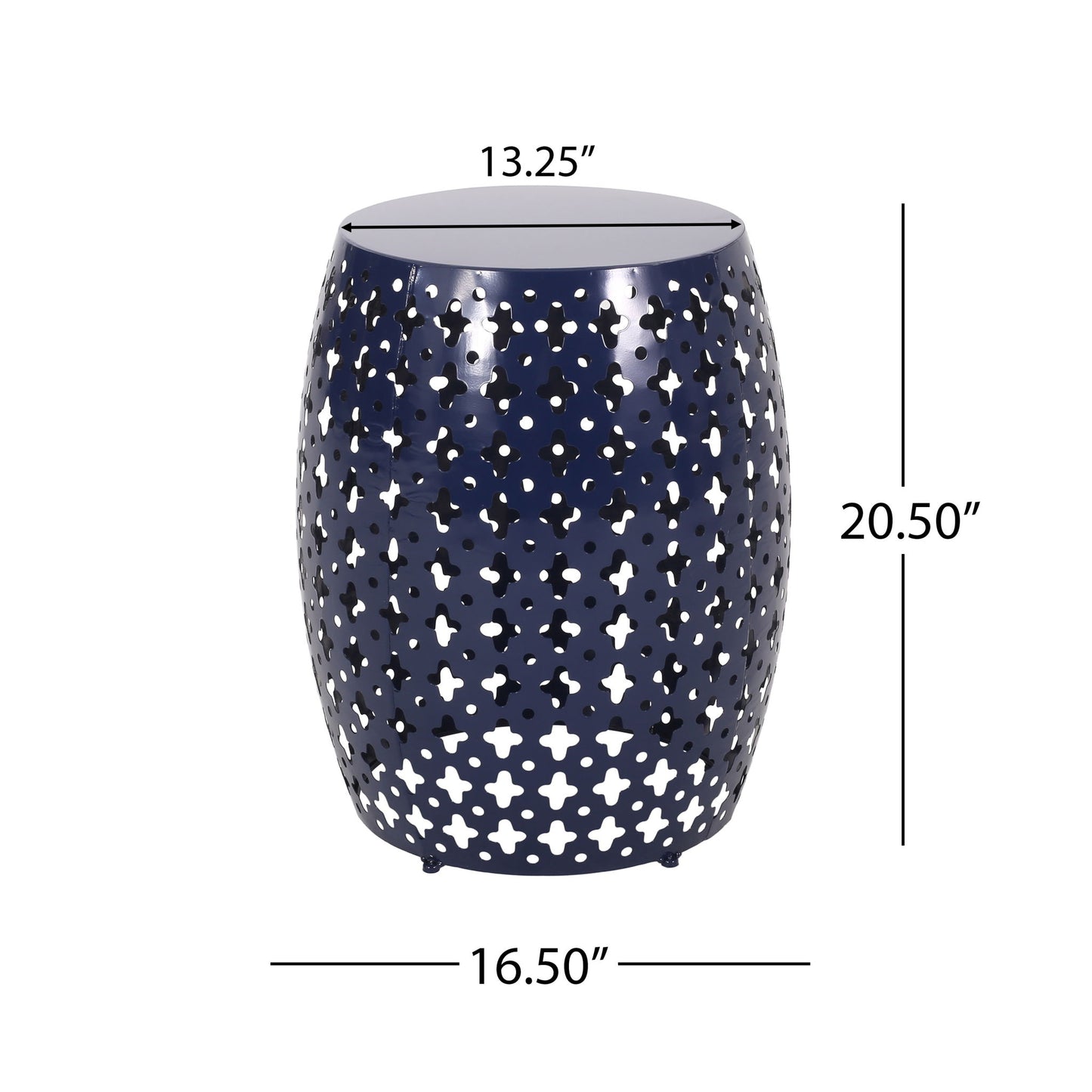 Modern Design, Metal End Table, Large