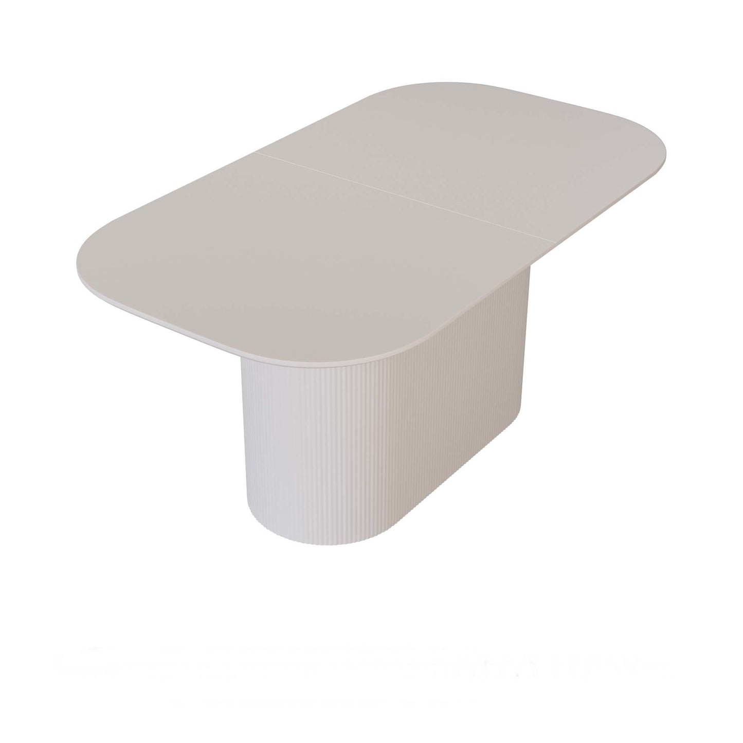 Modern Dining Table With Vertical Striped Legs