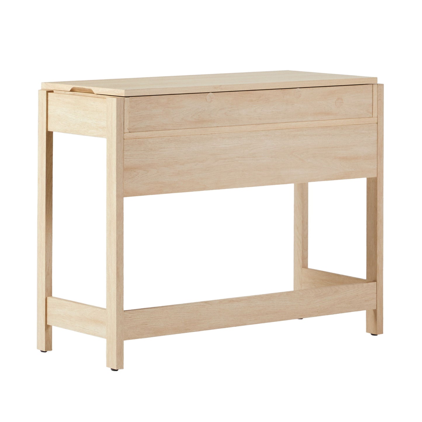 Transitional Reeded Writing Desk With Drawer