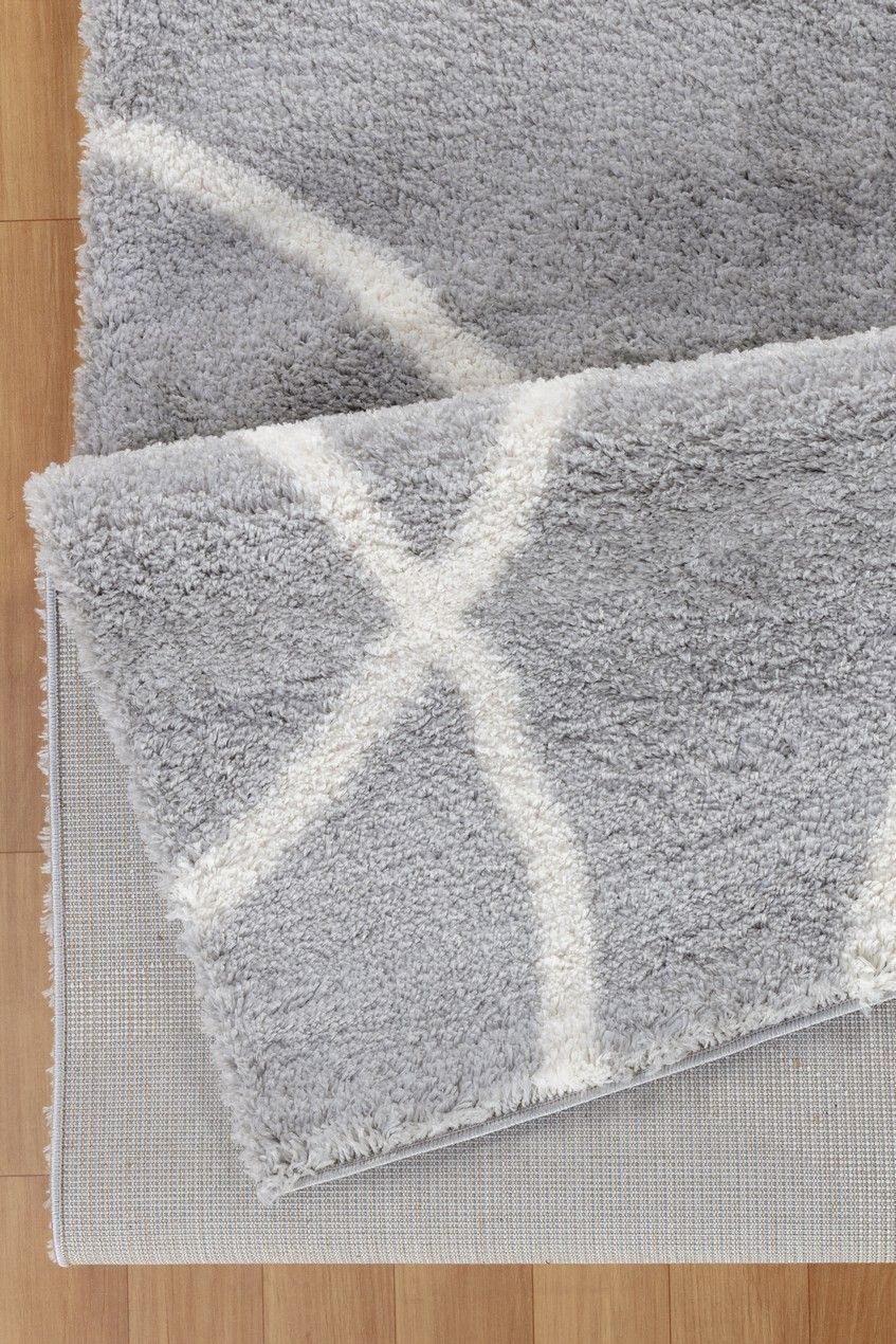 Loft Shag - 5' 3" X 7' Shaggy Area Rug - Gray