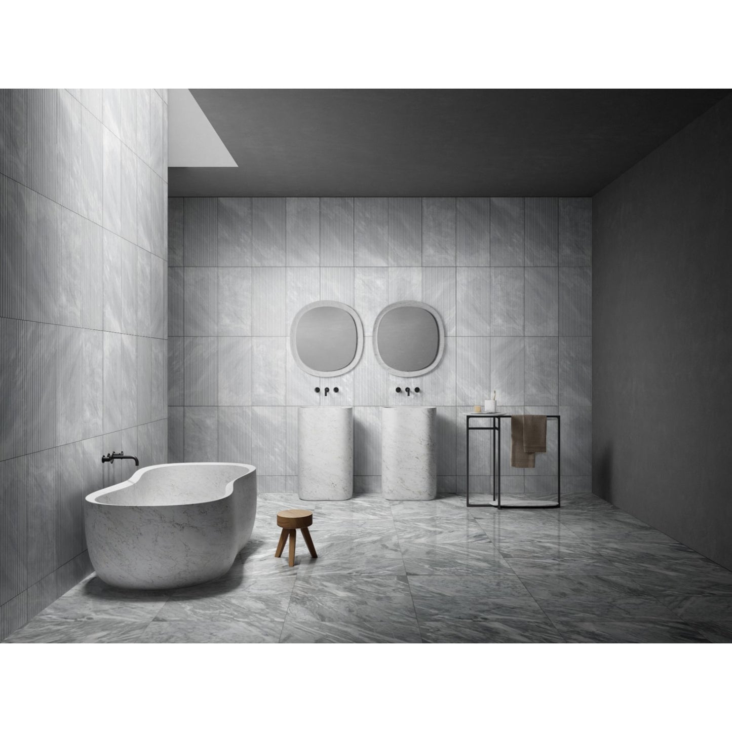 Natural Marble Polished Tile For Wall And Floor (Set of 4)