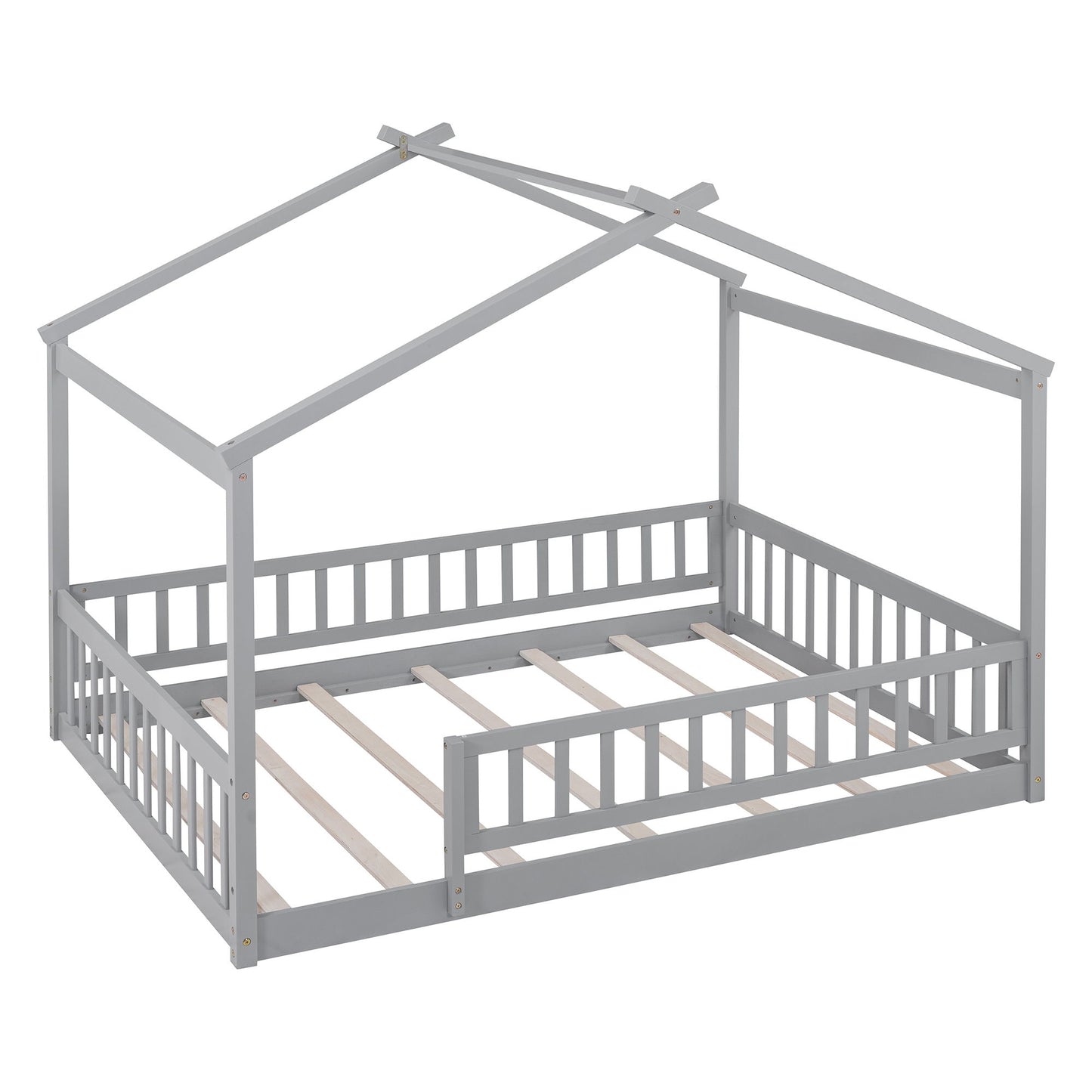 Bed House Bed Frame With Fence