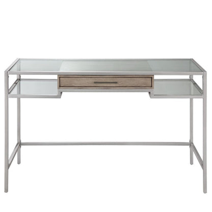Adela - Writing Desk - Antique Silver