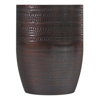 Johnsen - Handcrafted Large Metal Accent Table