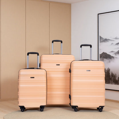 Expandable 3 Piece Luggage Sets Lightweight & Durable Suitcase, Spinner Wheels, Tsa Lock