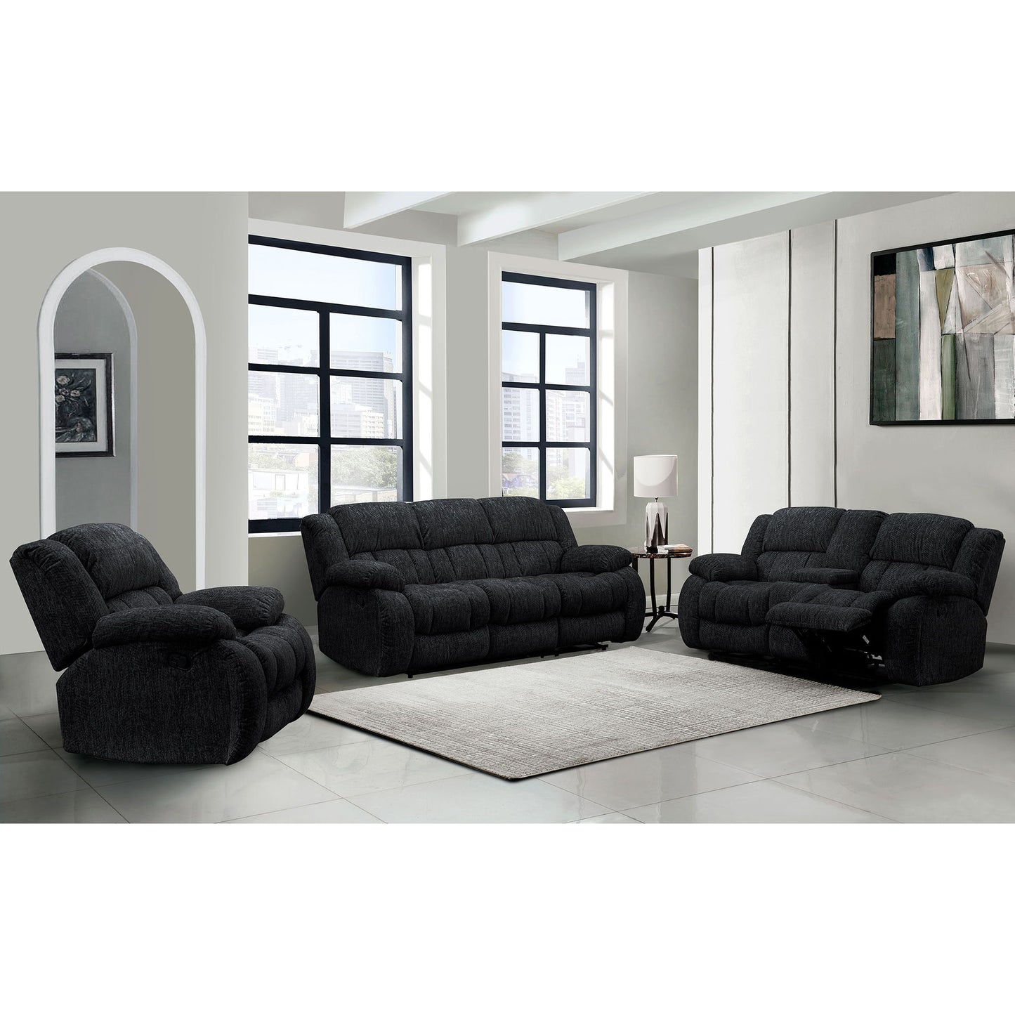 Stonic - Console Reclining Loveseat