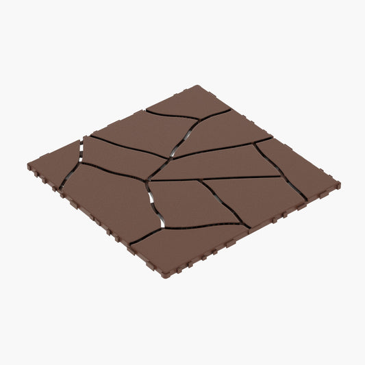 Stone Style Patio Deck Tiles Diy Interlocking Floor Tiles