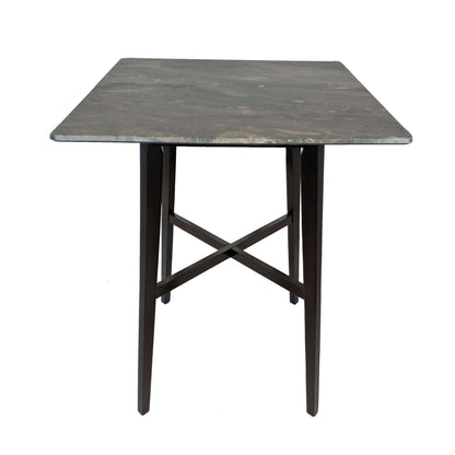 Modern Bar Height Dining Table, Rubberwood Legs And Laminate Table Top