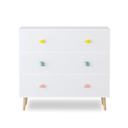 3 Drawer Dresser, Storage Cabinet With Anti Tip Safety