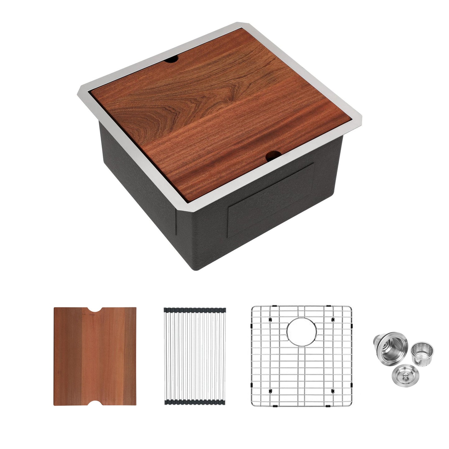 Laundry Workstation Undermount Utility Sink, Deep Single Bowl