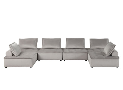 Anna - Stylish Sectional Sofa Ottoman