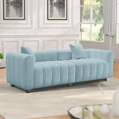Modern 3 Seater Sofa With 2 Pillows