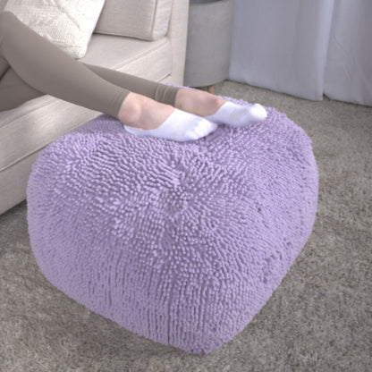 Spongy Microfiber Square Pouf Soft Seating