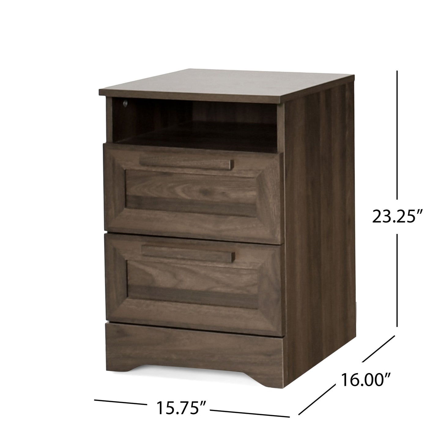 Broxon - Rustic Drawer Nightstand