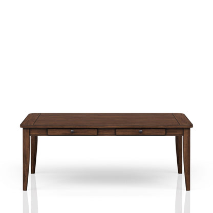 Casual Dining Table With Four Storage Drawers - Brown