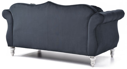 Stylish Flared Arm Loveseat
