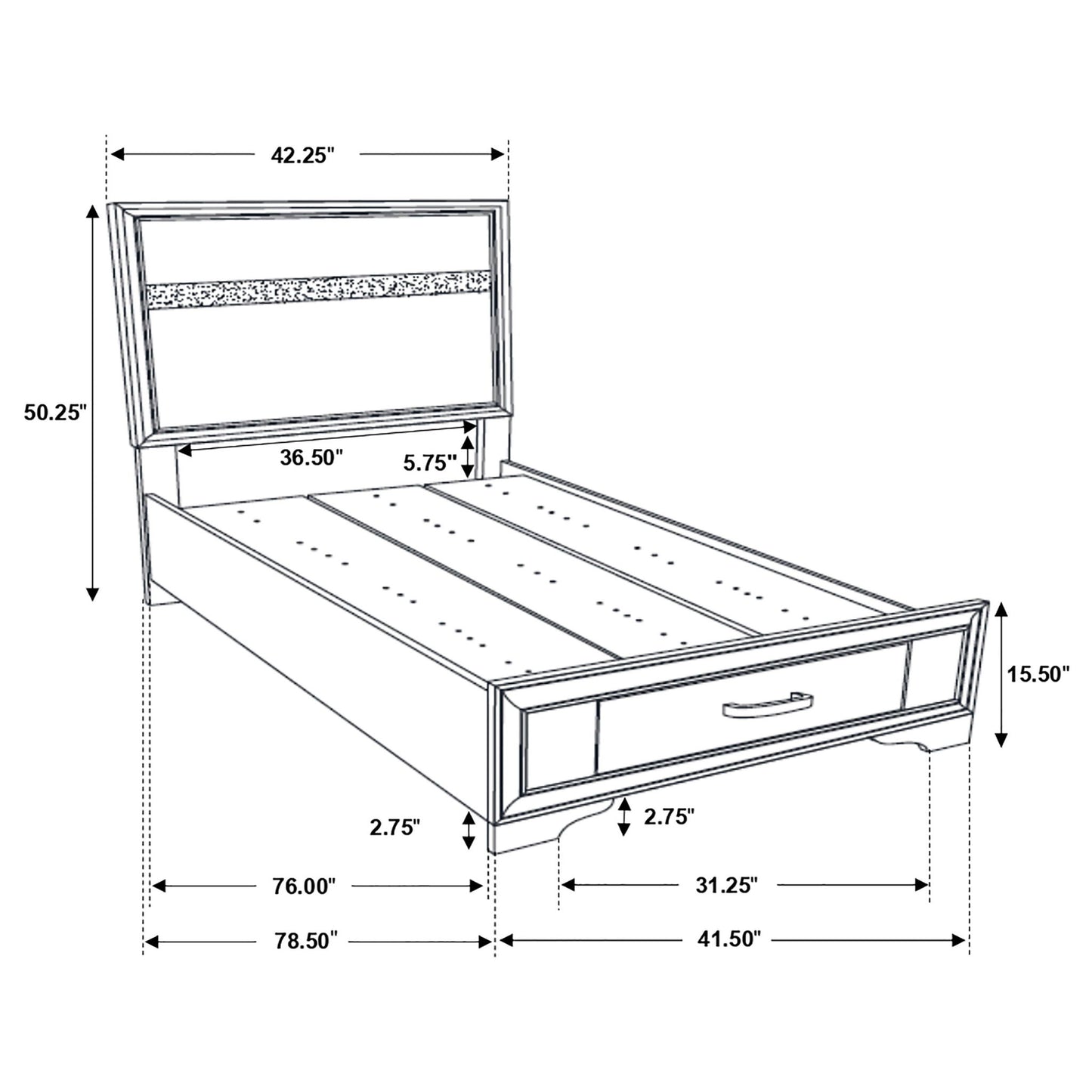 Urbana - Storage Panel Bed