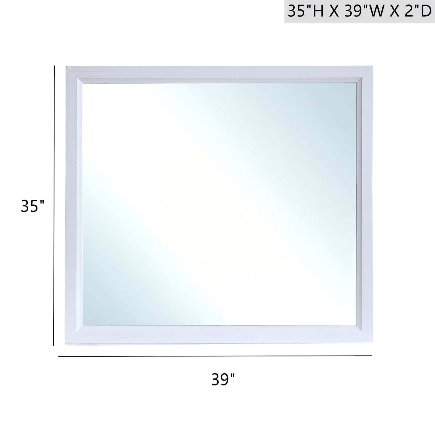 Glasgow - Mirror With Minimalist Design And Low Distortion Glass
