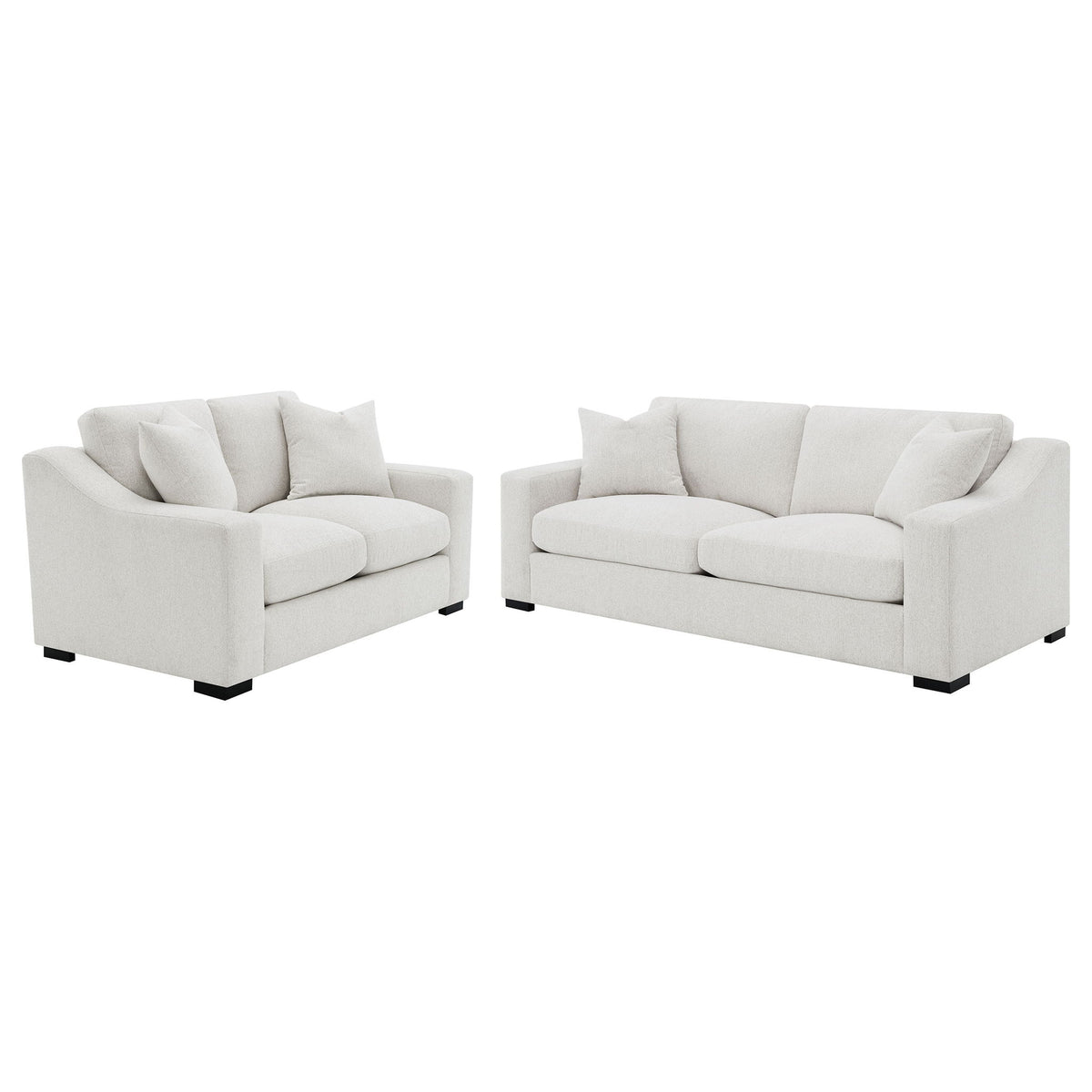 Chelan - Upholstered Track Arm Sofa Set With Curved Arms