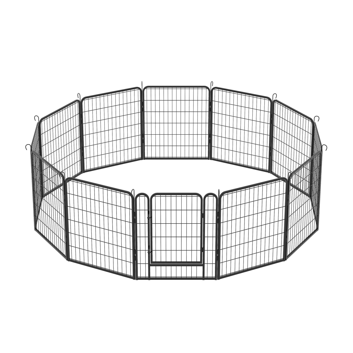 Heavy Duty Metal Playpen With Door, Dog Fence Pet Exercise Pen For Outdoor, Indoor