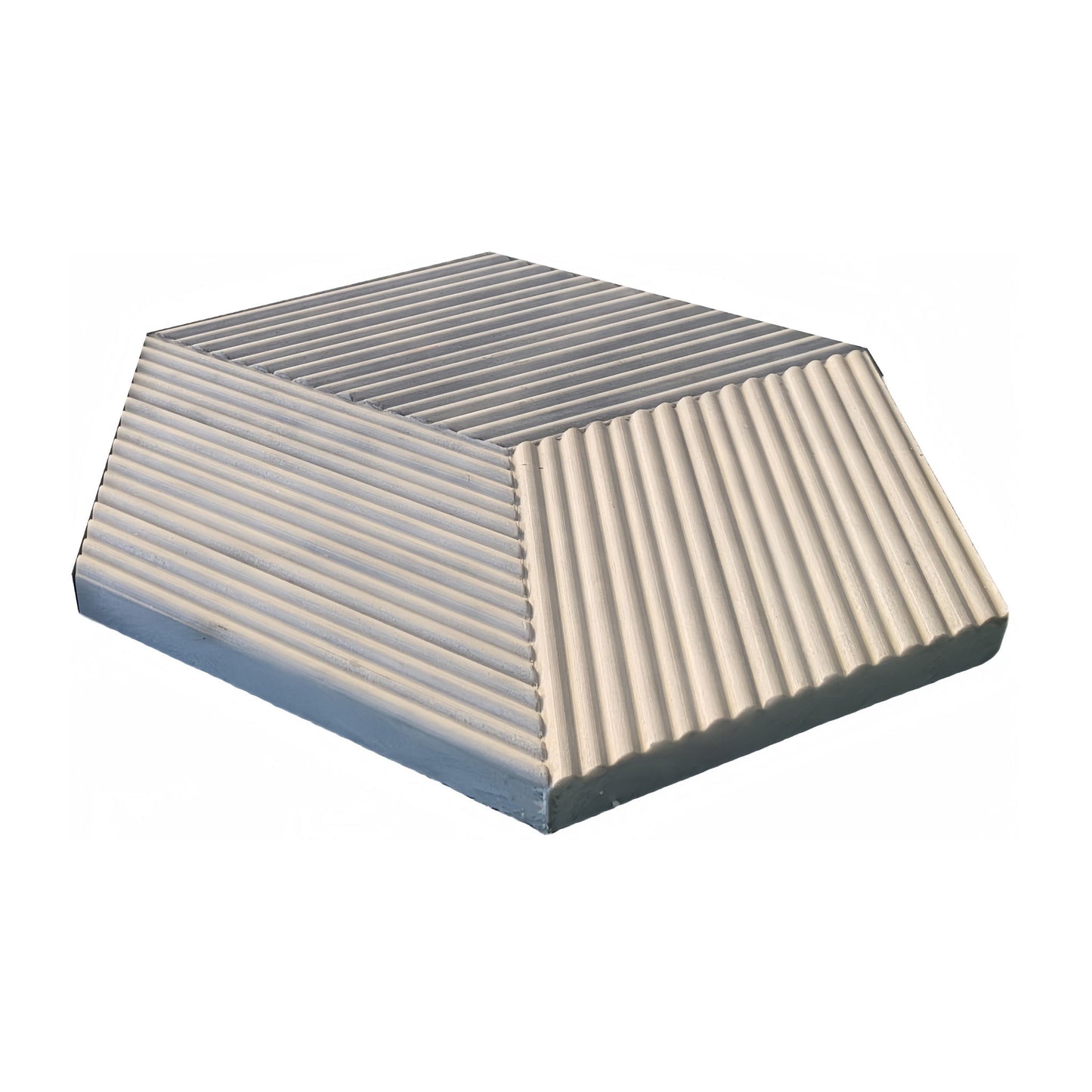 Hexagon Natural Stone Marble Tile, 3D Fluted (Set of 12)