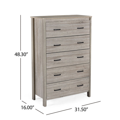 Titeca - Contemporary 5 Drawer Dresser