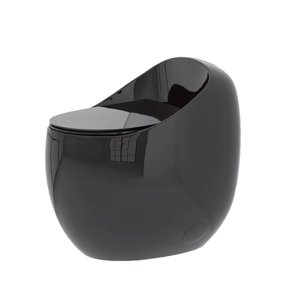 Modern Egg Shape Toilet 1.28 Gpf Single Flush Ceramic