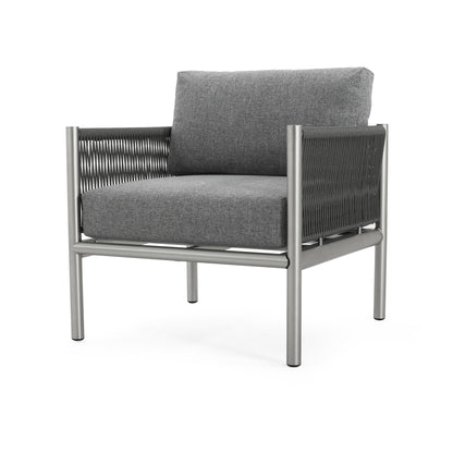 Hargrove - Club Chair - Silver / Gray