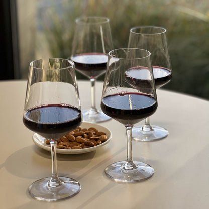 Leadingware Unbreakable Tritan Wine Glass Set, 18Oz, Bpa Free, 4 Piece - Clear