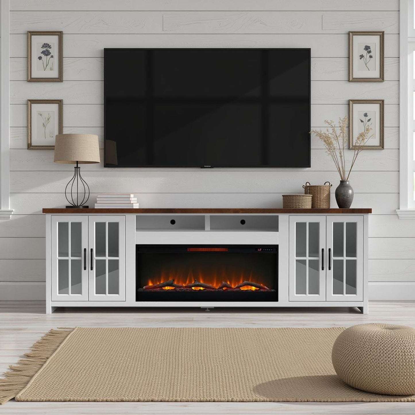 Hampton - Fireplace TV Stand Console