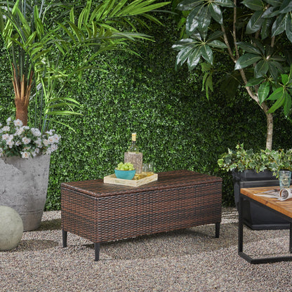 Rupert - Storage Unit Resin Wicker Outdoor